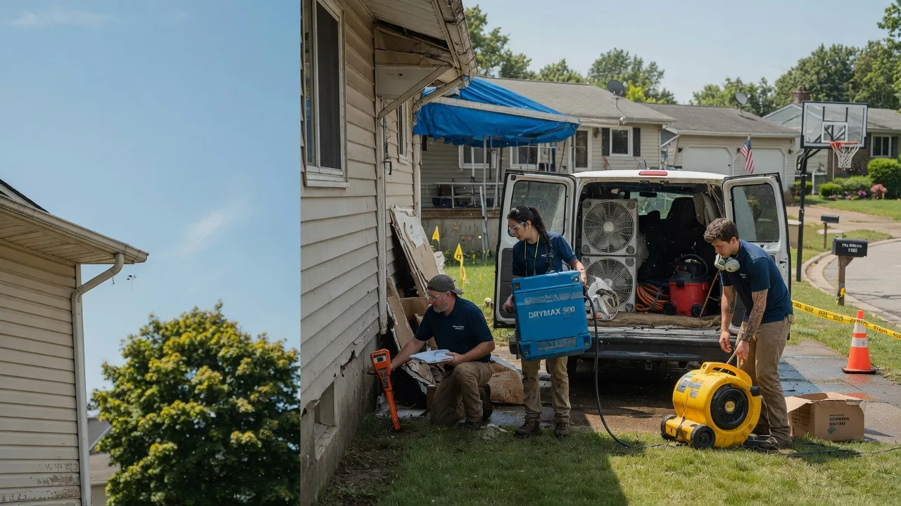 Ceiling Leak Cleanup in Elco, PA near me